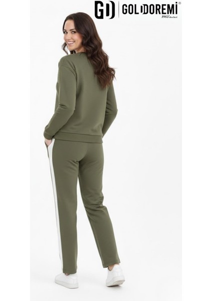 11-007 Kadın Modal Yanı Parçalı Şeritli Bol Paça Eşofman Altı modelleri