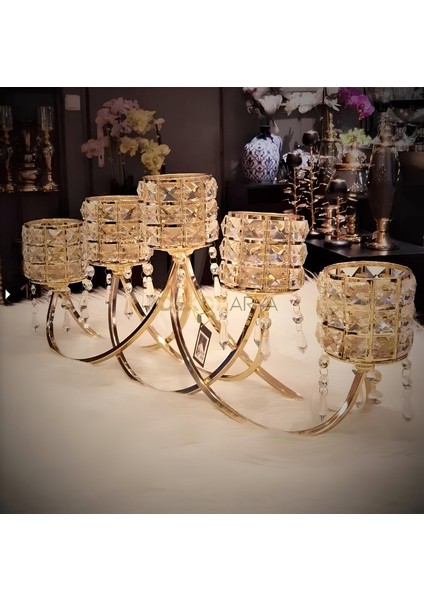 Yatay Şamdan Taşlı fiyatları