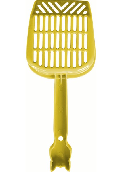 Markapet Ince Elekli Kedi Kumu Küreği Medium 10-25 cm Sarı fiyatları