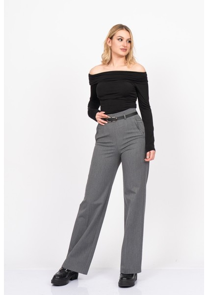 Addison Kemerli Kumaş Pantolon 30323