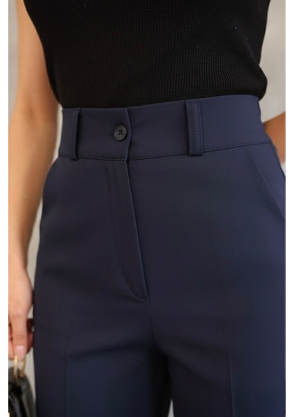 Kadın Ithal Doubleface Kumaş Palazzo Kalıp Yüksek Bel Çekme Solma Yapmaz Kaliteli Ürün modelleri