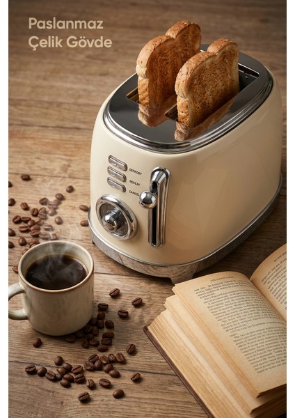 Fr-Ek Panella 2 Dilim + Tost Aparatlı Krem Pro Ekmek Kızartma Makinesi indirimleri