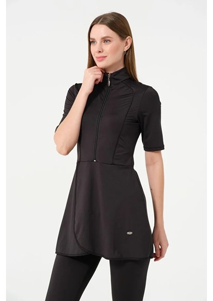 Hızlı Kuruyan Likralı Mayo Kumaşı Kısa Kollu Kadın Taytlı Mayo 24147 fiyatları