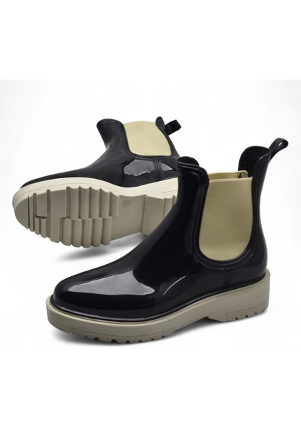 300-50 Ortopedik Taban Lastikli Günlük Kadın Bot Plastik Bot Su Geçirmez Kadın Bot modelleri