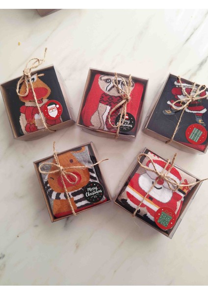 Yeni Yıl Hediyelik Yılbaşı Çorap Kokulu 5 Adet