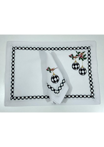 Checkers Dream 2 Kişilik - Amerikan Servis ve Peçeteden Oluşan 4’lü Set fiyatları