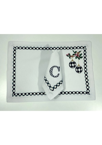 Checkers Dream 2 Kişilik - Amerikan Servis ve Peçeteden Oluşan 4’lü Set modelleri