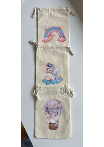 Yılbaşı Temalı Ham Bez 3'lü Kese