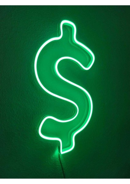 Dolar Neon Şekiller Işaret Neon LED Dekoratif Duvar Aydınlatması Neon Duvar Yazısı fiyatları