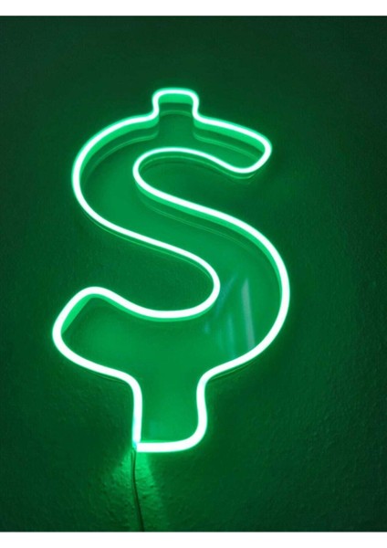 Dolar Neon Şekiller Işaret Neon LED Dekoratif Duvar Aydınlatması Neon Duvar Yazısı fırsatları