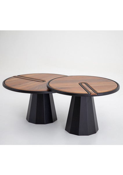 Lina Ikili Orta Sehpa Seti Ceviz modelleri