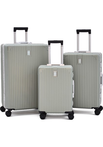 Alüminyum Alaşımlı 3'lü Valiz Seti – Tsa Kilitli, Ultra Dayanıklı, Sessiz Tekerlek