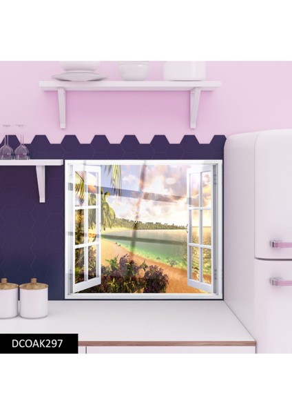 Ys Özel Disegno Cam Ocak Arkası Koruyucu | Pencere ve Deniz fiyatları