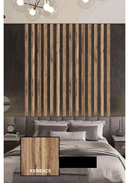Kemençe Ahşap Duvar Çıtası 1 Paket (5 Adet) 50 x 5 cm Dekoratif Şerit Duvar Çıtası Boyanabilir Mdf modelleri