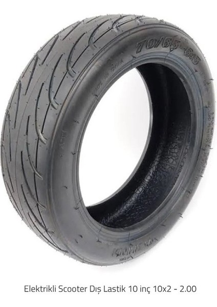 10 Inç Elektrikli Scooter Dış Lastik 70/60-6,5