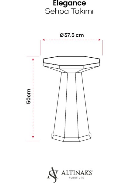 Elegance Sehpa,tekli Sehpa,yan Sehpa,zigon Sehpa - Beyaz & Beyaz Mermer Desenli fırsatları
