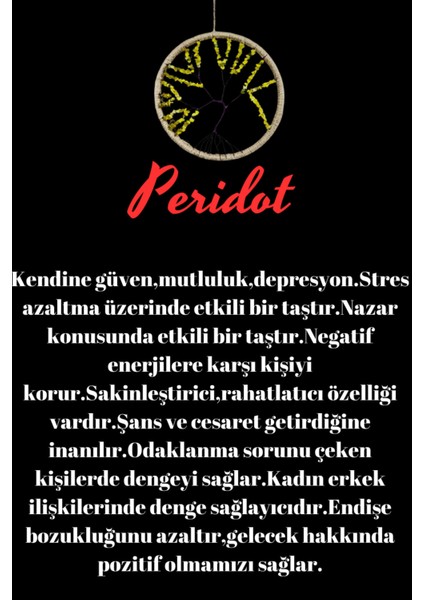 Sertifikalı Doğal Taş El Yapımı Peridot Taşı Duvar Süsü & Araba Süsü & Kapı Süsü fiyatları