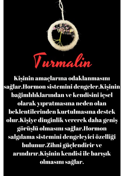 Sertifikalı Turmalin Doğal Taş El Yapımı Duvar Süsü & Araba Süsü & Kapı Süsü fiyatları