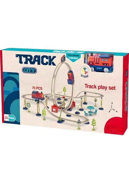 Şehir Istasyonu 75 Parça Demiryolu - 360° Dönme Hareketi & Pilli Tren Seti modelleri