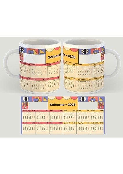 Kürtçe Yeni Yıl Kupası - Kupaya Sersalê 2025 - Kürtçe Takvimli Kupa