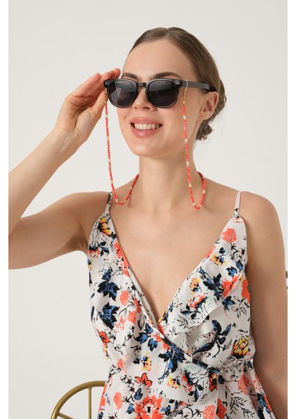 Inci ve Kristal Boncuklu Gözlük Ipi