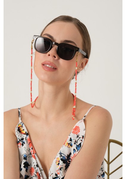 Inci ve Kristal Boncuklu Gözlük Ipi