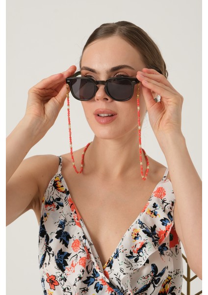 Inci ve Kristal Boncuklu Gözlük Ipi