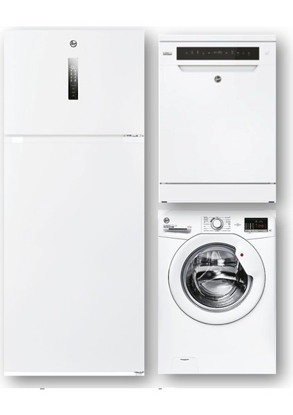 3'lübeyaz Eşyaset (HODG5T718EW1 BUZDOLABI-H3W 4102DA4/1 Çamaşır-Hf 6C7F0W-17 Bulaşık)