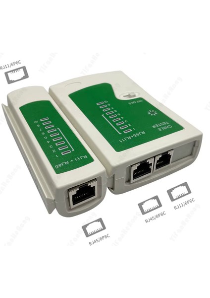Ağ Kablosu Test Cihazı RJ45 Ethernet Kablo Test Cihazı Lan Test Aracı Cat5 Cat6 Cat7 8p 6p Lan Kablosu ve RJ11 Telefon Kablosu Için