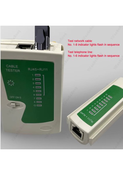 Ağ Kablosu Test Cihazı RJ45 Ethernet Kablo Test Cihazı Lan Test Aracı Cat5 Cat6 Cat7 8p 6p Lan Kablosu ve RJ11 Telefon Kablosu Için