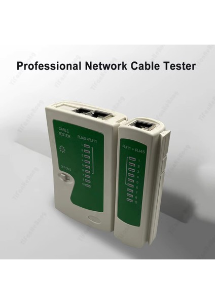 Ağ Kablosu Test Cihazı RJ45 Ethernet Kablo Test Cihazı Lan Test Aracı Cat5 Cat6 Cat7 8p 6p Lan Kablosu ve RJ11 Telefon Kablosu Için