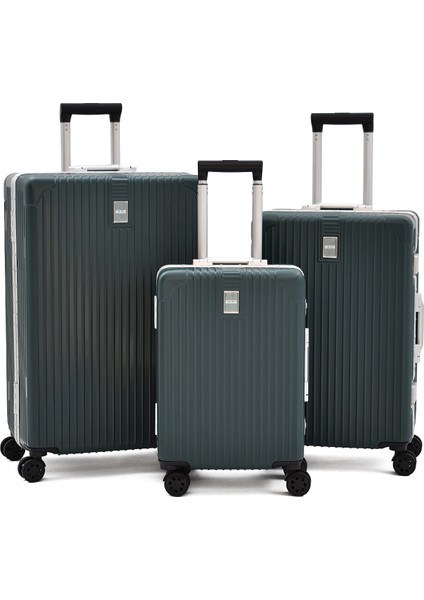 Alüminyum Alaşımlı 3'lü Valiz Seti – Tsa Kilitli, Ultra Dayanıklı, Sessiz Tekerlek