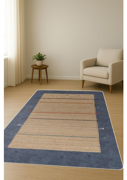 Etnik Desenli Dijital Baskı Kaymaz Taban Halı H1028 fiyatları