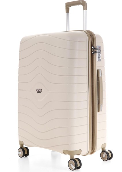 Ultra Hafif Polipropilen Körüklü Ekstra Hacim Büyük +Makyaj 2 Li Valiz Seti fiyatları