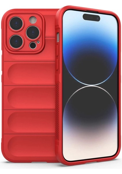 Iphone 13 Pro Max Kılıf Optimum Silikon - Kırmızı