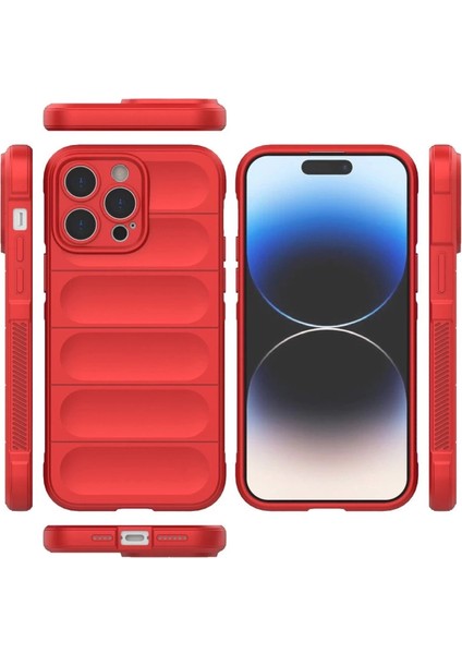 Iphone 13 Pro Max Kılıf Optimum Silikon - Kırmızı modelleri