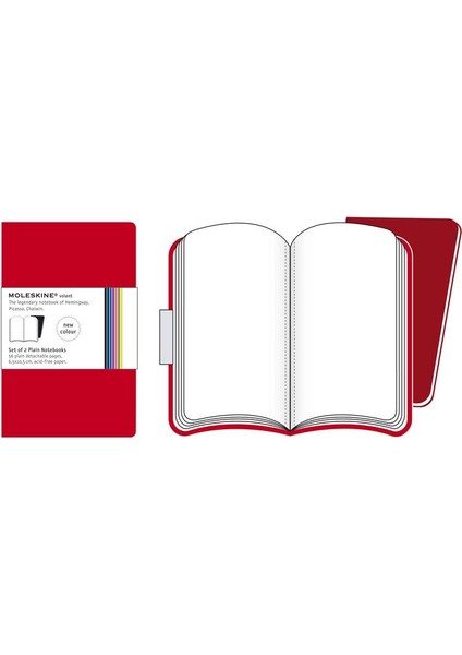 Defter Kırmızı 2 Li Xs Çizgisiz