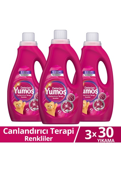 Sıvı Bakım Deterjanı Canlandırıcı Terapi Renkliler 30 Yıkama 1500ML X3