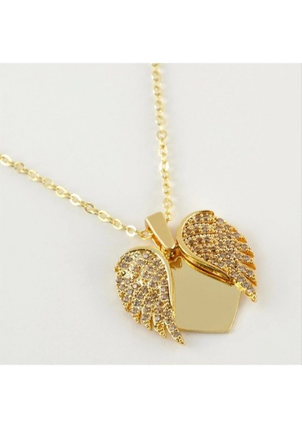 Kanat Açılır Kapanır Zirkon Taşlı Trend Kolye fiyatları