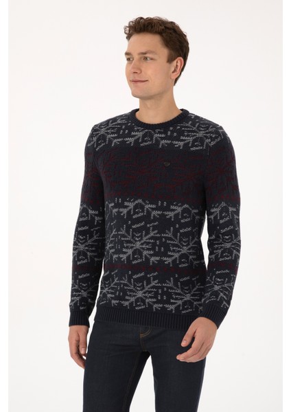 Erkek Açık Lacivert Kazak /triko 50308237-VR059 modelleri