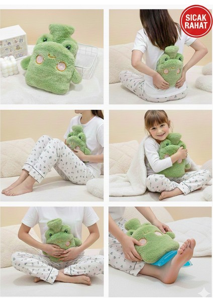 Kurbağa Peluş Sıcak Su Torbası – Yumuşak Isıtıcı Torba | Regl & Bel Ağrısı Rahatlatıcı fırsatları
