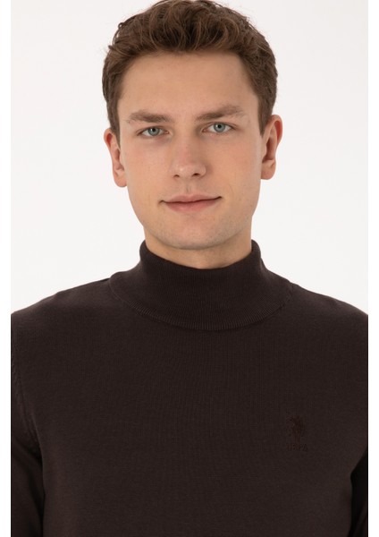 Erkek Koyu Kahverengi Kazak /triko 50307783-VR084 fiyatları