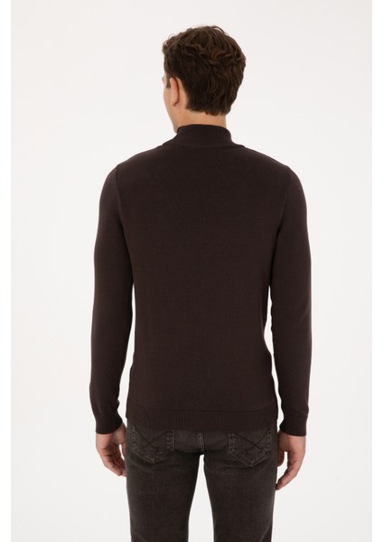 Erkek Koyu Kahverengi Kazak /triko 50307783-VR084 indirimleri