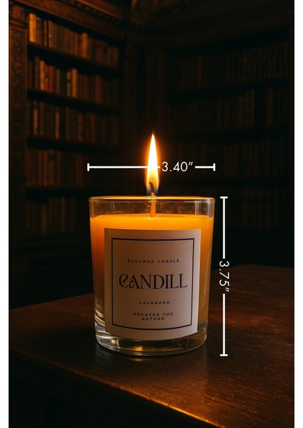 Candıll %100 Doğal Balmumu Mum – Parafin Içermez, Hava Temizleyici Negatif Iyon Etkili, Hipoalerjenik & Temiz Yanan Premium Cam Mum (Lavanta / Paçuli / Portakal Çiçeği) modelleri
