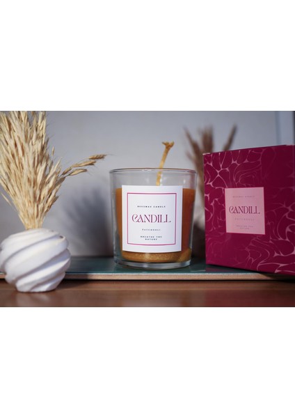 Candıll %100 Doğal Balmumu Mum – Parafin Içermez, Hava Temizleyici Negatif Iyon Etkili, Hipoalerjenik & Temiz Yanan Premium Cam Mum (Lavanta / Paçuli / Portakal Çiçeği) fırsatları