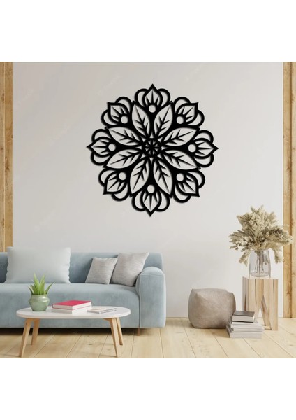 Duvar Dekorasyonu Mdf Lotus Mandalla 45X45CM Dekor Tablo