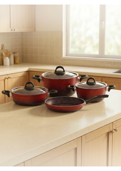 Gloria 7 Pcs Silikon Tencere Seti 2.7mm (18/22TEN/26KAR/26TV) fiyatları