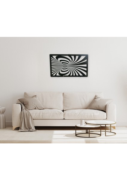 3D Efekli Metal Şık Zarif Duvar Tablosu