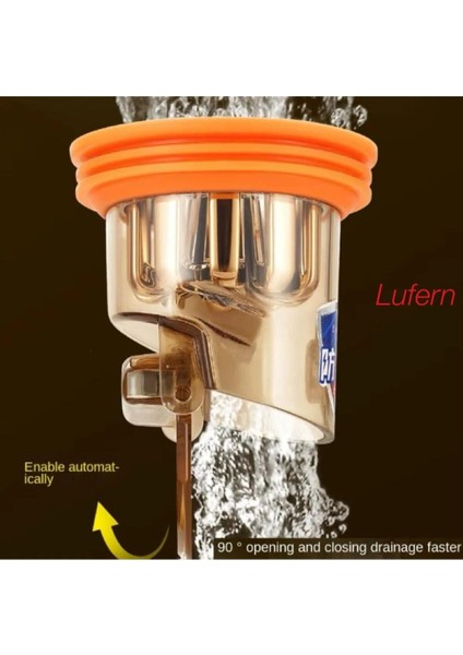 Paslanmaz Çelik Gider Koku ve Geri Akış Önleyici Aparat Hijyenik Kıl Saç Tüy Çıkma Mutfak Banyo fiyatları