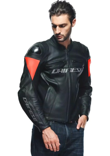 Racing 4 Black Fluo Red Deri Motosiklet Mont 58 fırsatları